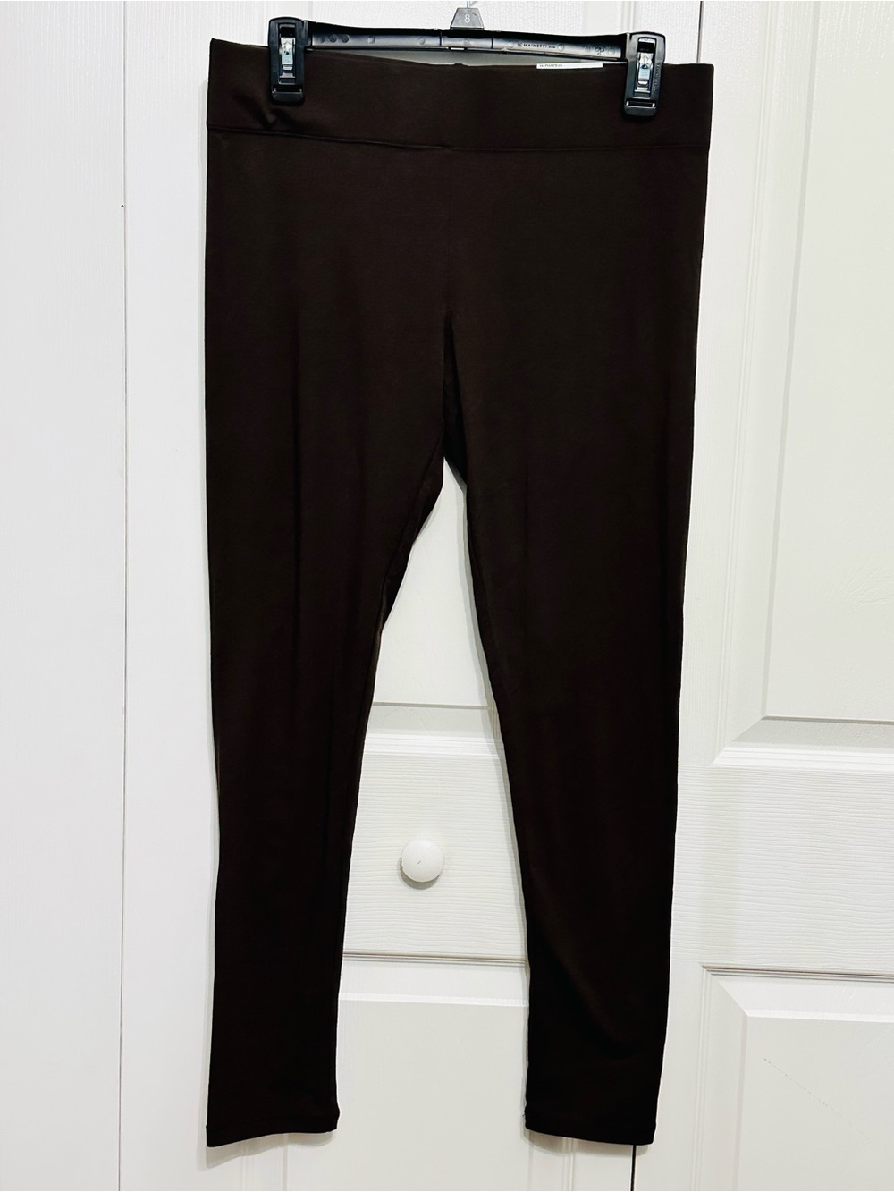 Mixit Women’s Knit Leggings Medium Hot Fudge Brown Full Length NWT